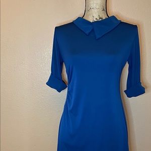 True Blue Asymmetrical Dress
